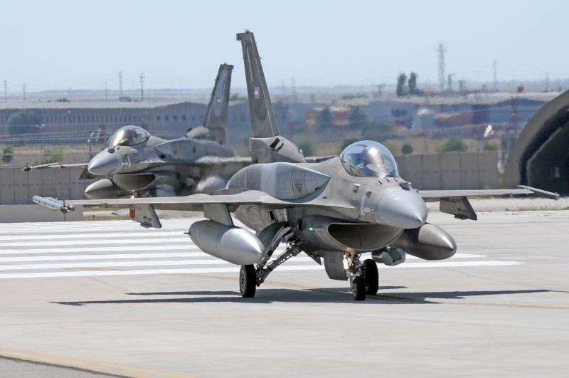 Photo 27.jpg - 2 F-16E block 60 of the UAE on the way to the runway during the morning mission
